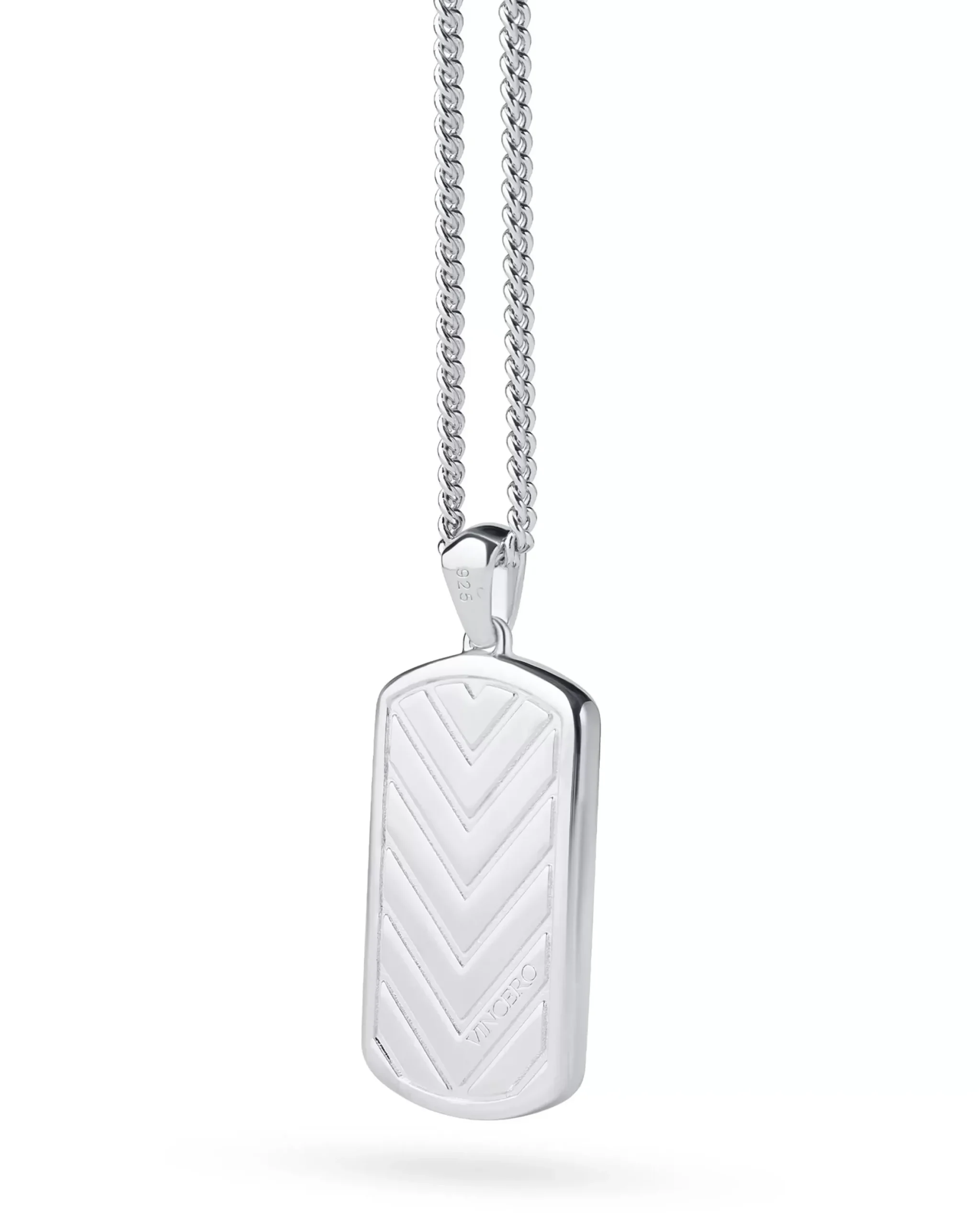 Vincero Beveled Tag Pendant