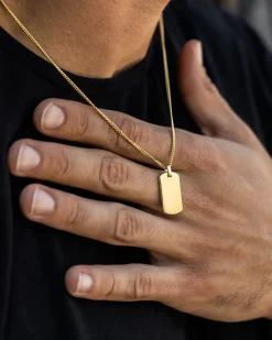 Vincero Beveled Tag Pendant